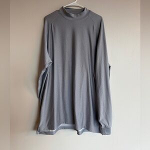 FootJoy FJ ProDry Golf Mock Neck Base Layer Shirt Gray XL Performance Athletic